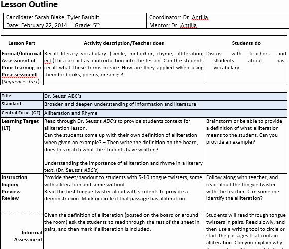 Lesson Plan Template for Edtpa Pin On Customize Lesson Plan Template Printables
