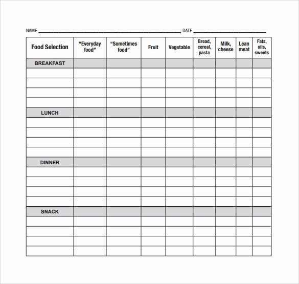 Meal Plan Template Pdf Meal Plan Template Word Best 18 Meal Planning Templates