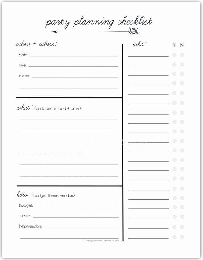 Meeting Planner Checklist Template event Planning Template Free Awesome Party Planning Tips and