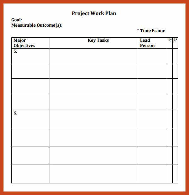 Monthly Work Plan Template Excel How to Make A Work Plan Template