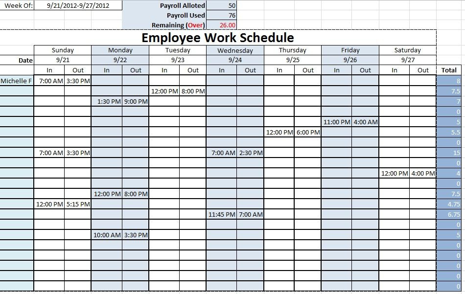 20 Monthly Work Plan Template Excel