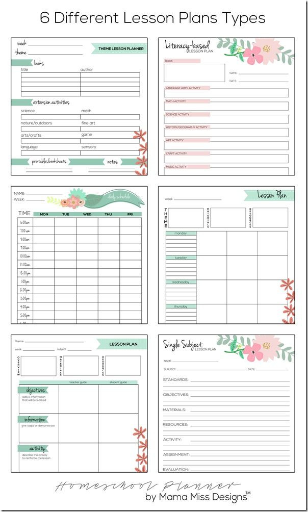 Naeyc Lesson Plan Template Best Homeschool Planner Get Ahead by Planning