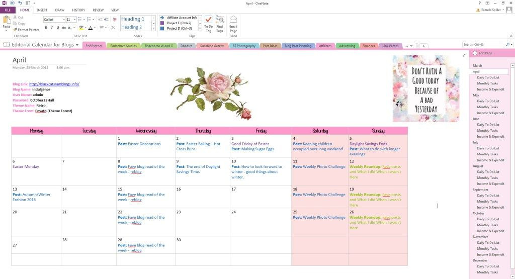 Onenote Lesson Plan Template How to Use E Note to Create A Gorgeous Planner