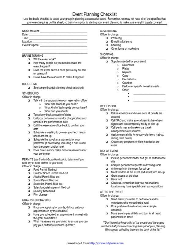 Party Planning Template Download A Free Timeline and Checklist for event Planning