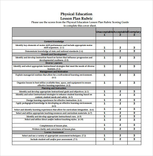Physical Education Lesson Plans Template Simple Pdf Physical Education Lesson Plan Template