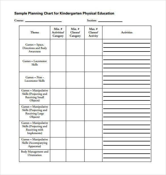 Physical Education Unit Plan Template Physical Education Lesson Plans Template Awesome Sample