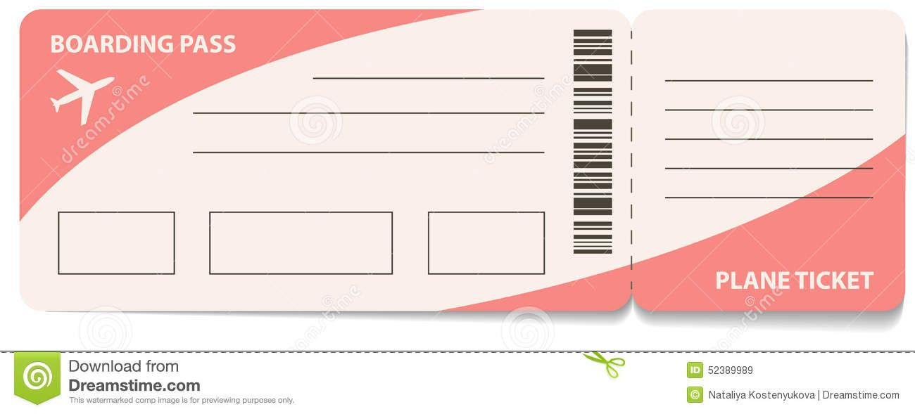 Plane Ticket Template Word Fake Airline Ticket Template Gallery Template Design Ideas