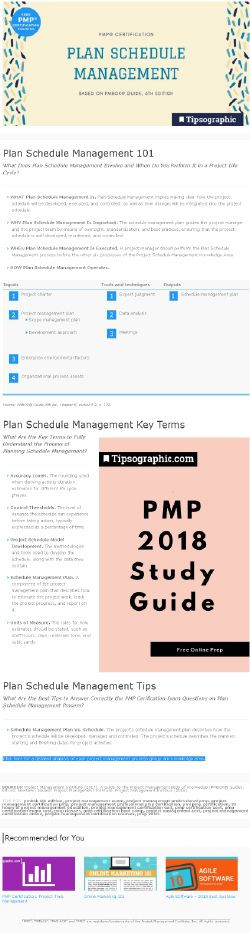 Pmp Study Plan Template Pmp Certification Plan Schedule Management Based On Pmbok