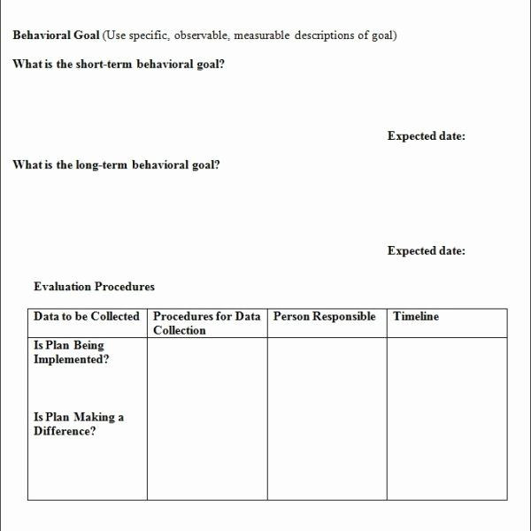 Positive Behavior Support Plan Template Pin On Business Plan Template for Startups