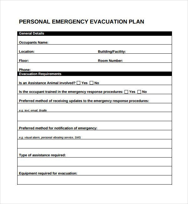20 Printable Fire Escape Plan Template