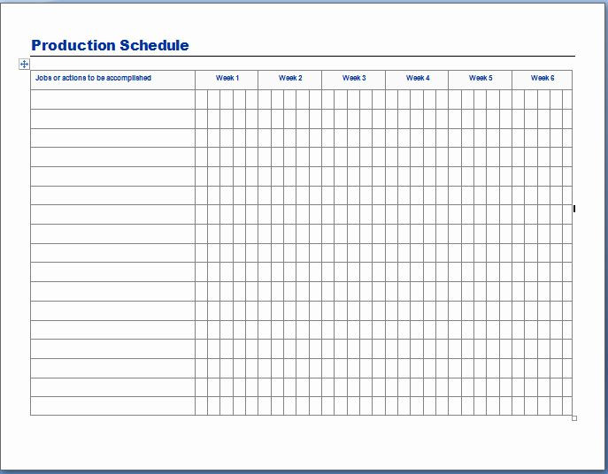 Production Plan Template Video Production Schedule Template Lovely Production