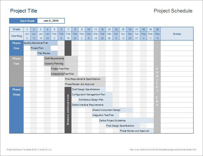 Project Plan Template Excel 2013 15 Project Management Templates for Excel