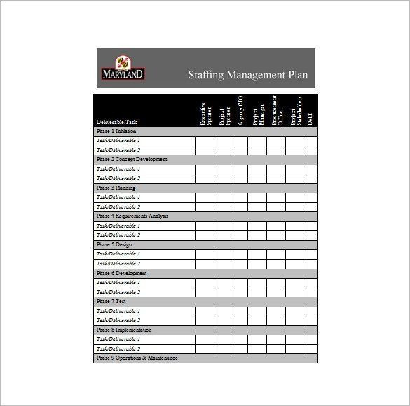 Project Staffing Plan Template Excel Staffing Plan Template Excel 9 Staffing Plan Templates Pdf