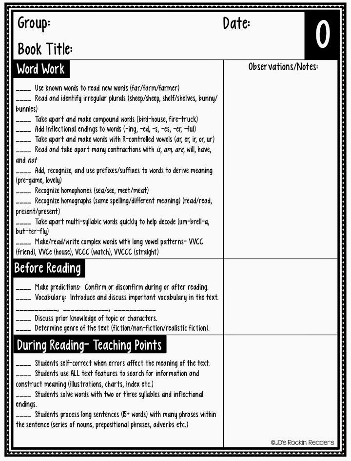 Reading Lesson Plan Template New Guided Reading Lesson Plans Levels O Z