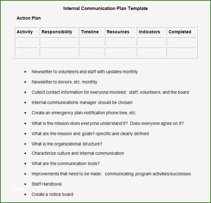 Relapse Prevention Plans Template 20 Fantastic Internal Munications Plan Template In 2020