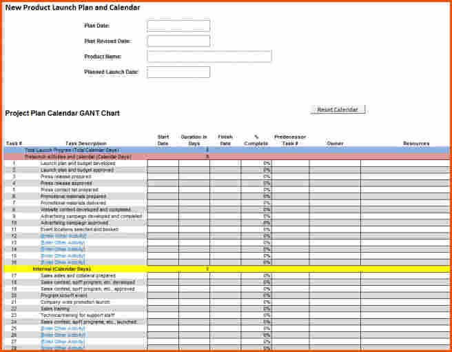 20 Release Plan Template Excel