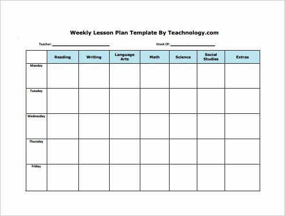 Rti Lesson Plans Template Elementary Lesson Plan Template Word Inspirational Weekly