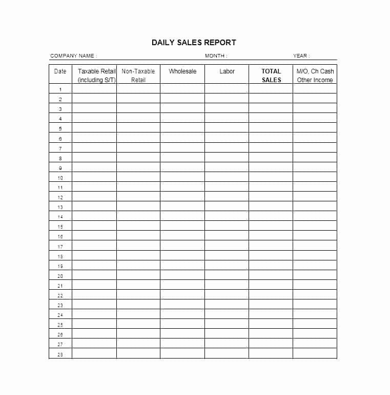 Sales Daily Planner Template Weekly Sales Report Template Inspirational 45 Sales Report