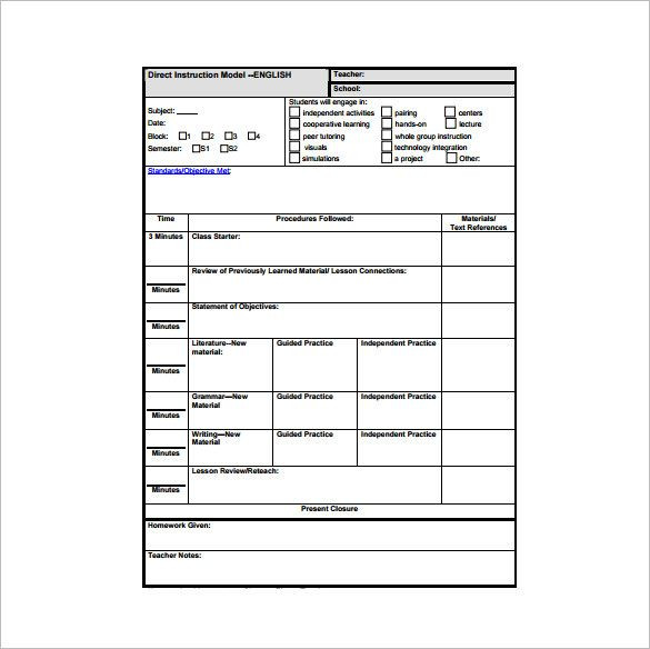 Science Lesson Plan Template 10 Free Word Pdf Documents Download