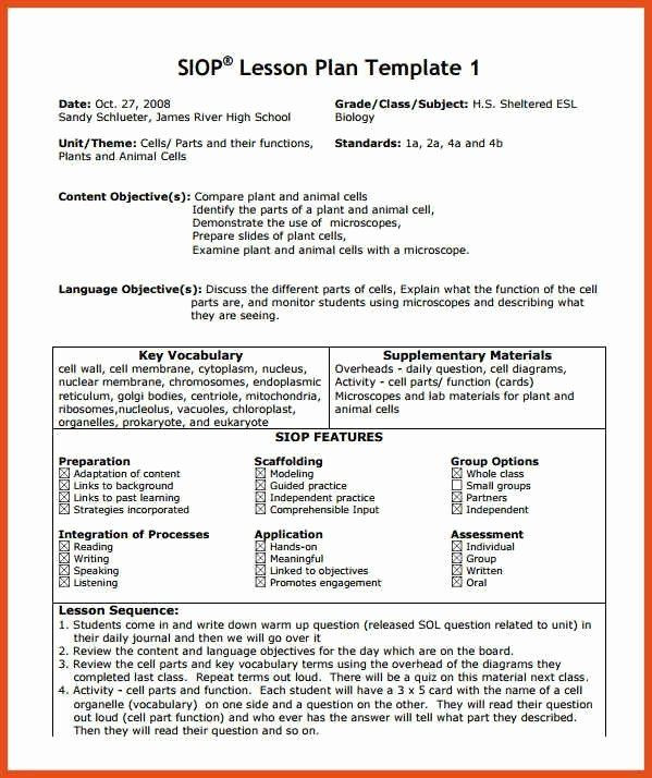 Siop Lesson Plan Template 1 Siop Lesson Plan Template 3 Fresh Image Result for Siop