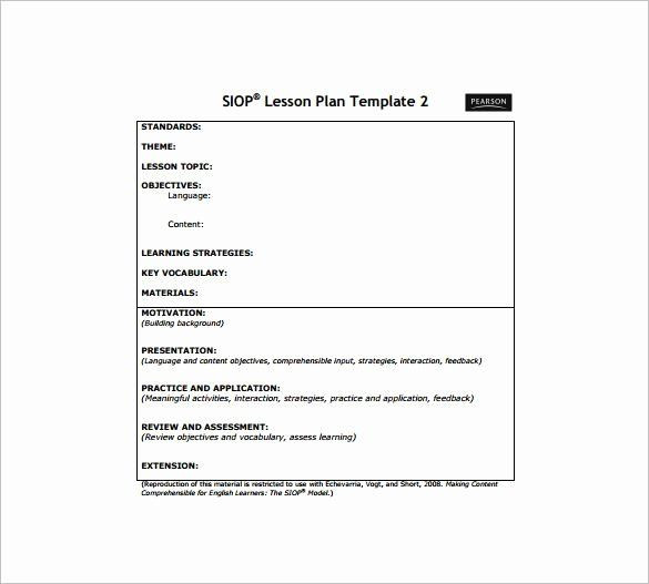 Siop Model Lesson Plan Template Siop Lesson Plan Template Inspirational Best 25 Business