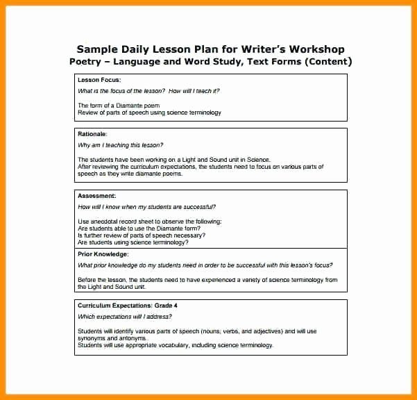 Speech therapy Lesson Plan Template Speech therapy Schedule Template New Blank Weekly School