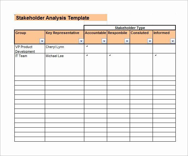 Stakeholder Management Plan Template Excel Stakeholder Management Plan Template Elegant Stakeholder