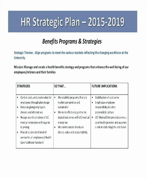 Strategic Plan Reporting Template Hr Strategic Plan Template Fresh Hr Strategy Template
