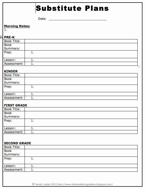 Substitute Lesson Plan Template Sub Lesson Plan Template Best Search Results for “lesson