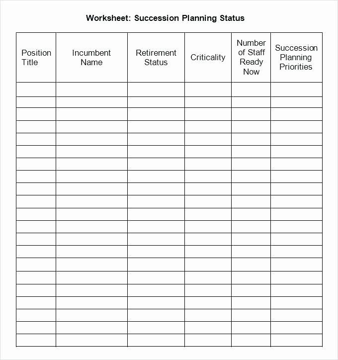 Succession Planning Template for Managers Succession Planning Template Excel Fresh Succession Planning