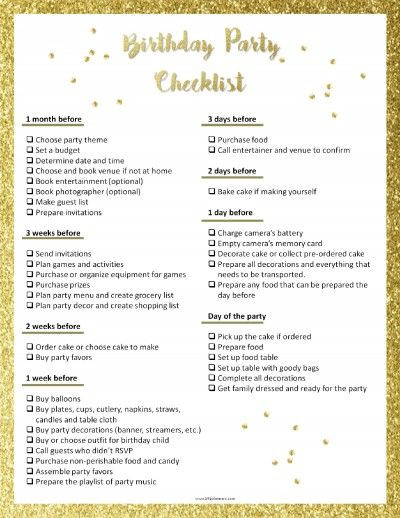 Sweet 16 Party Planning Template Pin On Party Planning Checklist