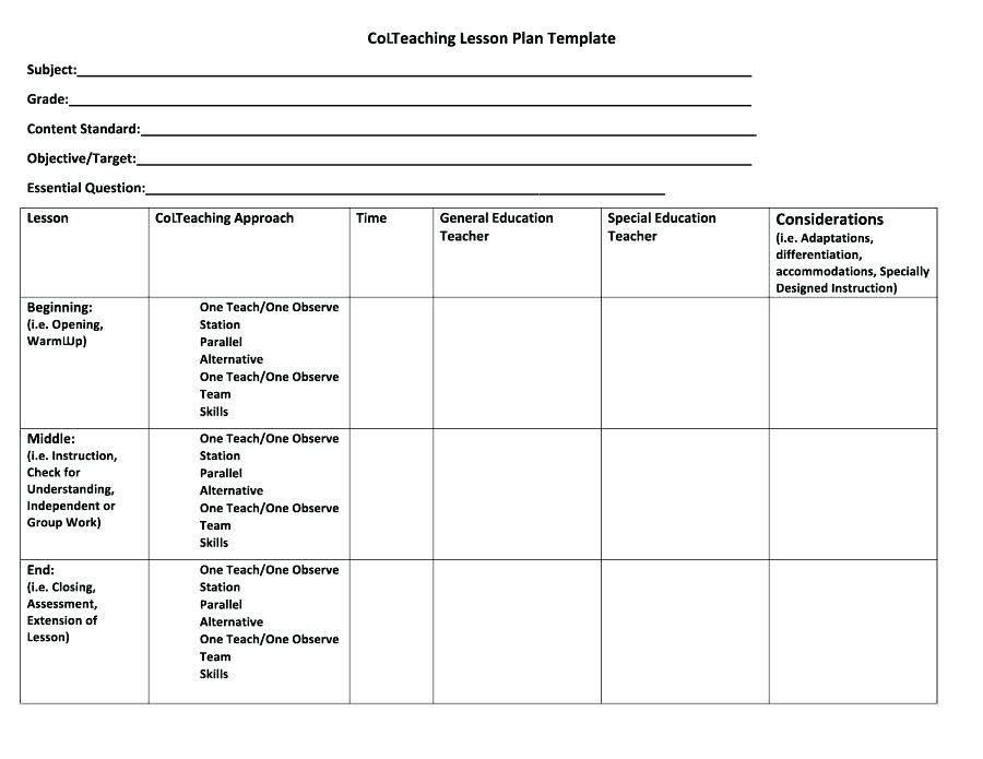 Teacher Lesson Plan Template Daycare Lesson Plan Template Daycare Lesson Plan Template