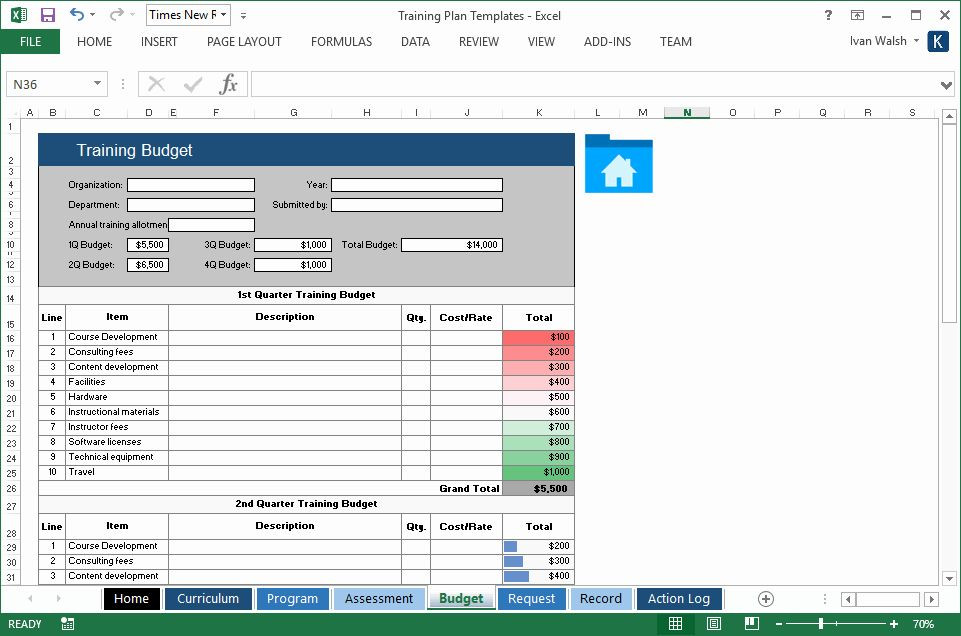 Training Plan Template Excel Download Training Plan Template Excel Unique Training Plan Template