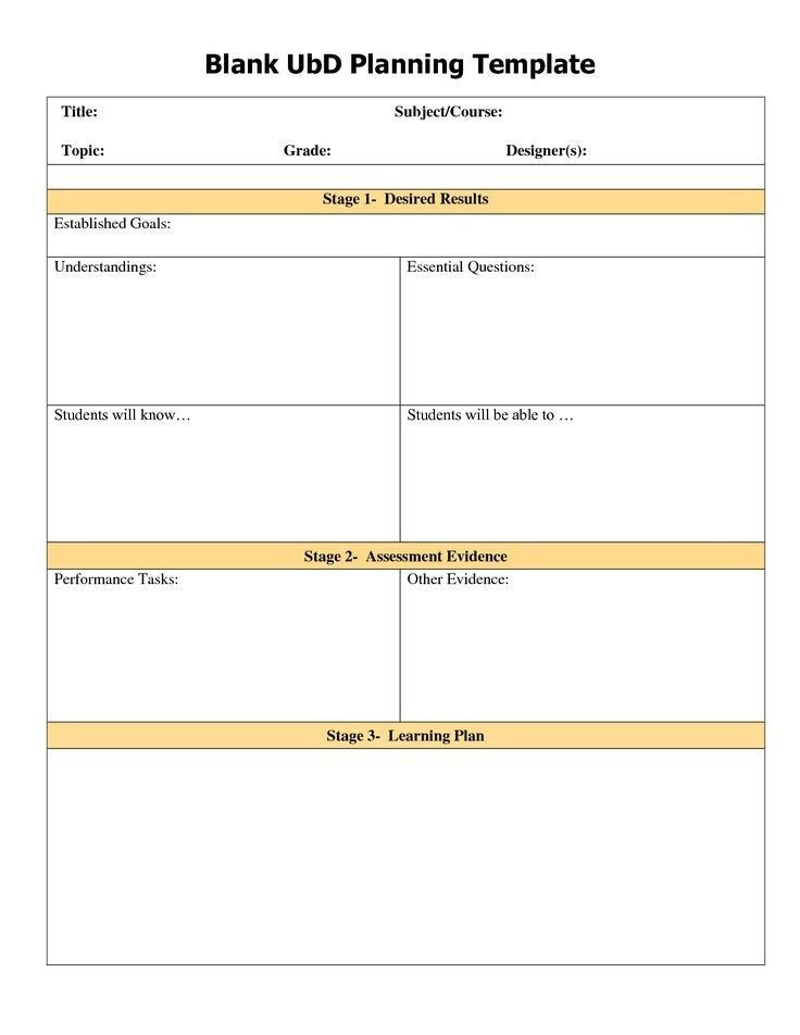 Ubd Lesson Plan Template Doc Image Result for Ubd Template Google Doc