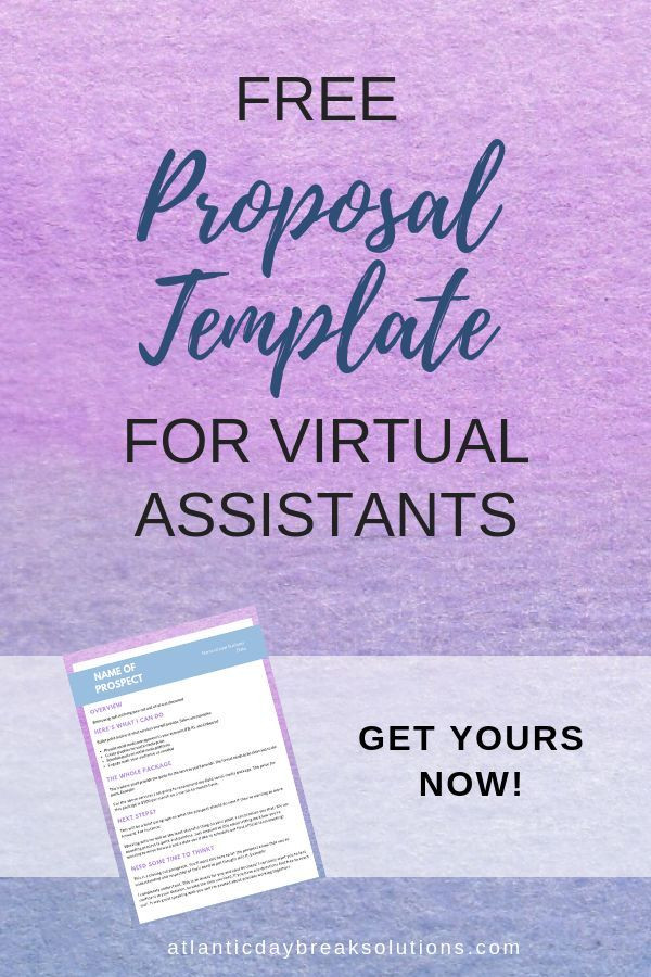 Virtual assistant Business Plan Template Virtual assistant Proposal Template for Free