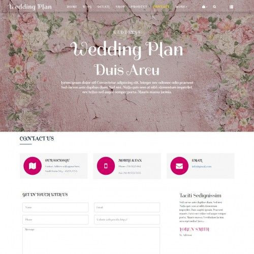 Wedding Planner Website Template Wedding Planner Website Template Free In 2020