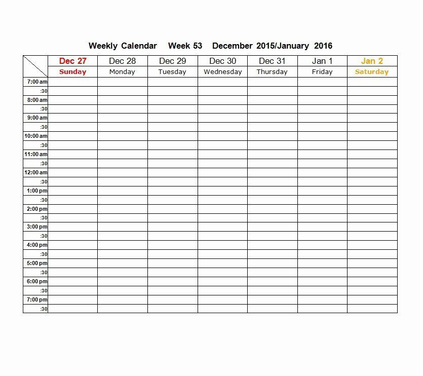 Week Planner Template Word Week Schedule Template Word Awesome 26 Blank Weekly Calendar