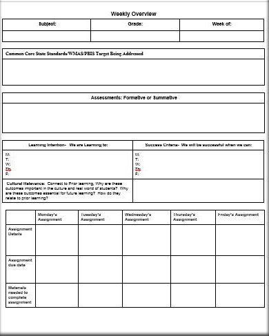 Weekly Lesson Plan Template Doc Daily Lesson Plan Template Doc Beautiful Free Weekly Lesson