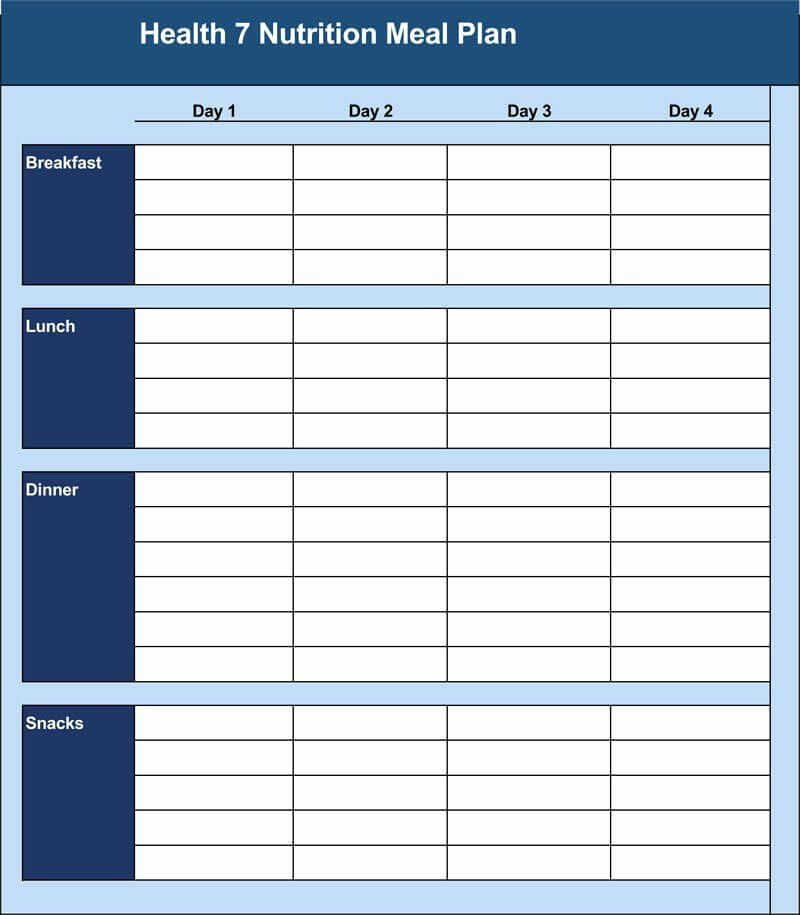 Weekly Meal Plan Template Excel Menu Planner Template Excel Beautiful 25 Free Weekly Daily