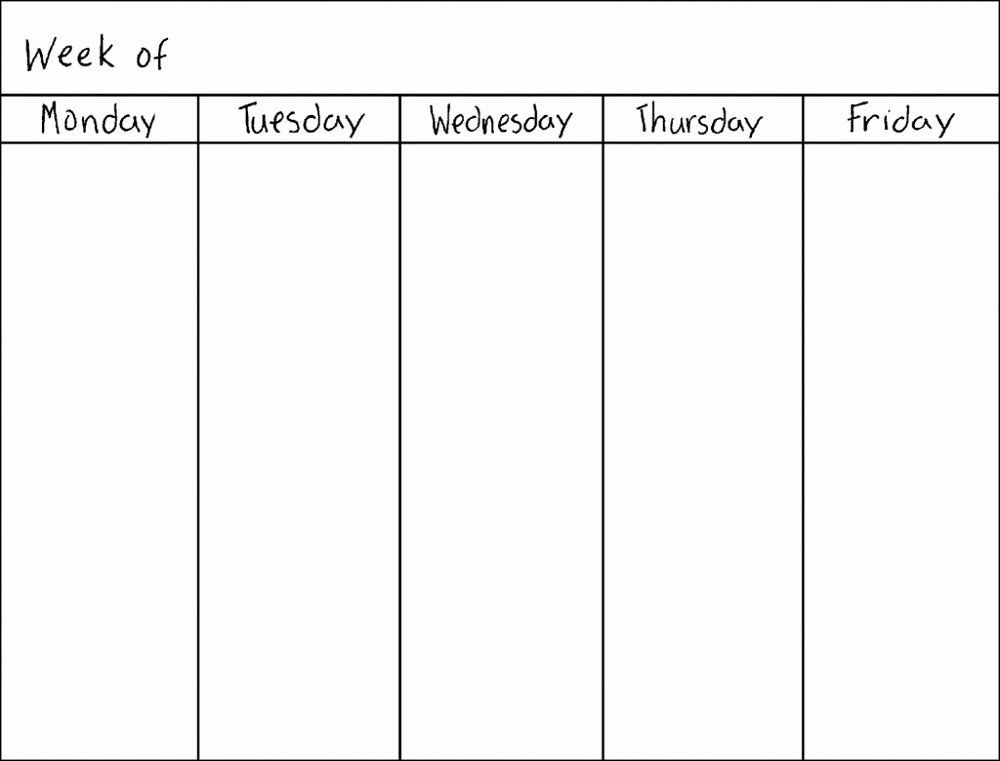 Weekly Monthly Planner Template â 25 Weekly Calendar Template Free In 2020
