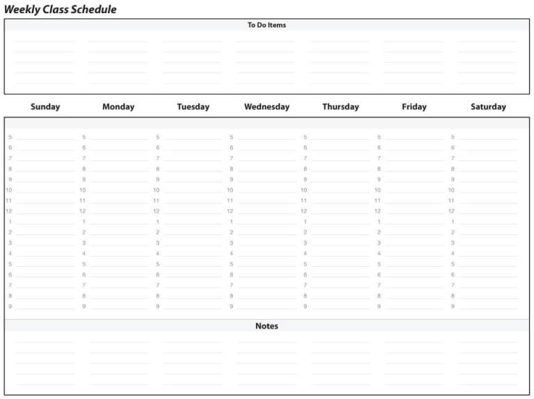 Weekly Planner Template Excel 21 Sample Free Weekly Schedule Templates Planners Word