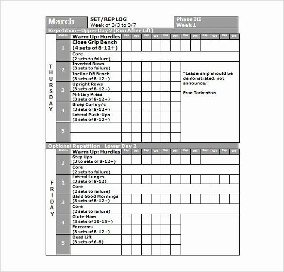 Workout Plan Template Excel Pin On Constrcution Schedule Templates