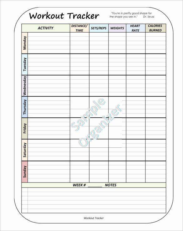 Workout Planner Template Weekly Workout Schedule Template Luxury 10 Exercise Schedule