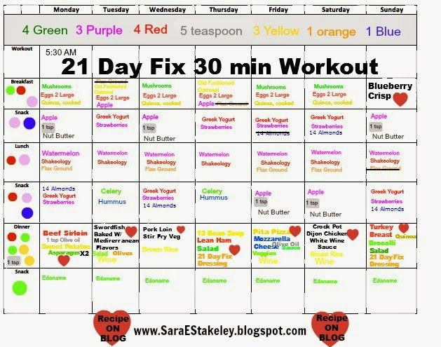 21 Day Meal Plan Template Pin by Geeta Sanghvi On 21 Day Fix Motivation Support Group