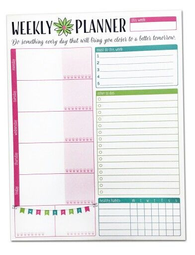 5 5 X 8 5 Planner Template Planning System Pad