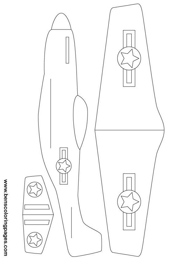 Airplane Template to Cut Out Make Your Own Airplane Crafts Activity