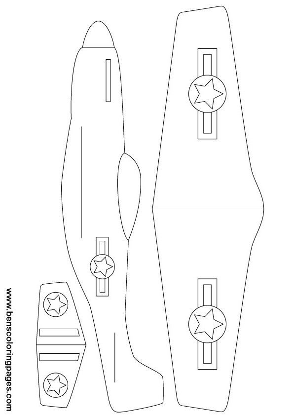 20 Airplane Template To Cut Out