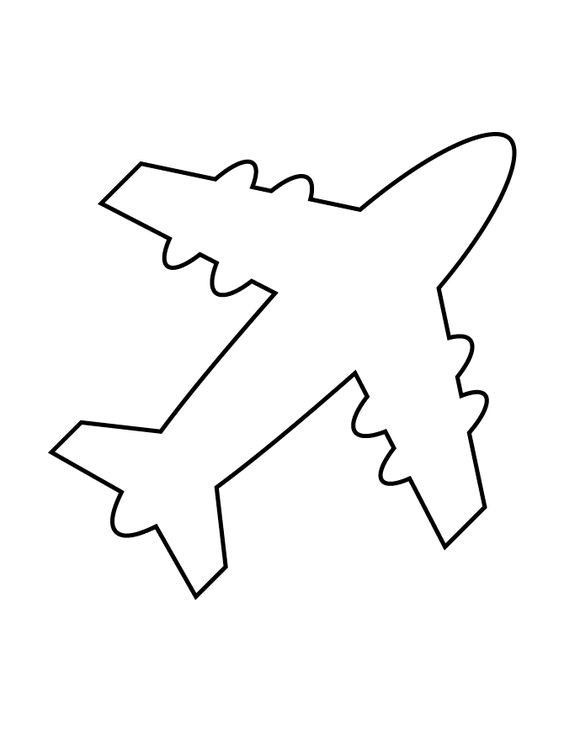 20 Airplane Template To Cut Out