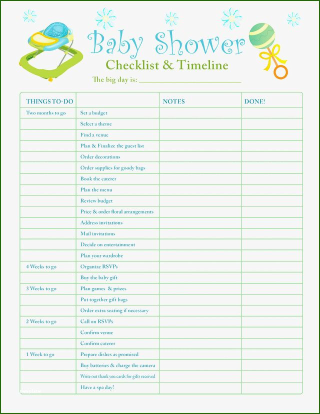 Baby Shower Planner Template Baby Shower Planner Template 16 Direction that Will Wow You