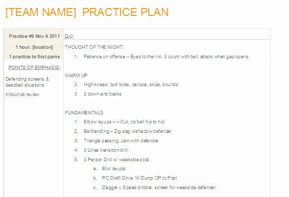 Basketball Practice Plan Template Word Basketball Practice Plan Template Word Elegant Easy to
